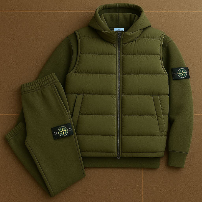 Ensemble Premium SI™ – Veste Matelassée & Pantalon de Jogging