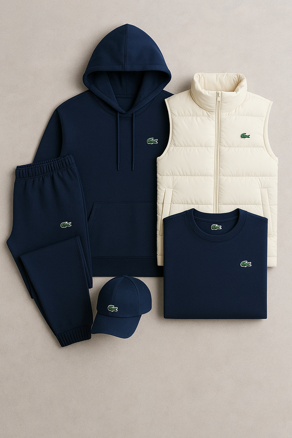 Ensemble Lc Premium – Hoodie, Pantalon, T-shirt, Gilet & Casquette